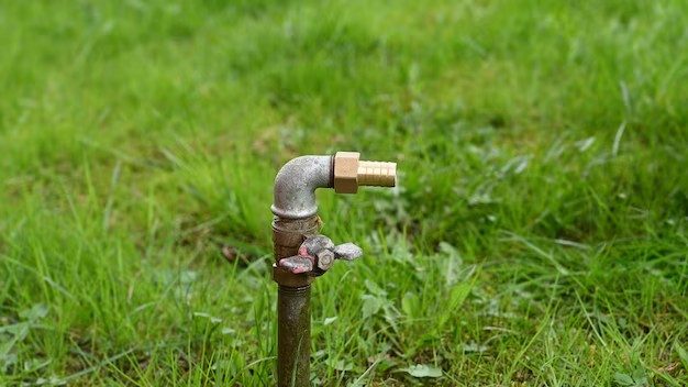 Gartenbrunnen mit Wasserentnahmestelle – Tal Schnitt Wuppertal